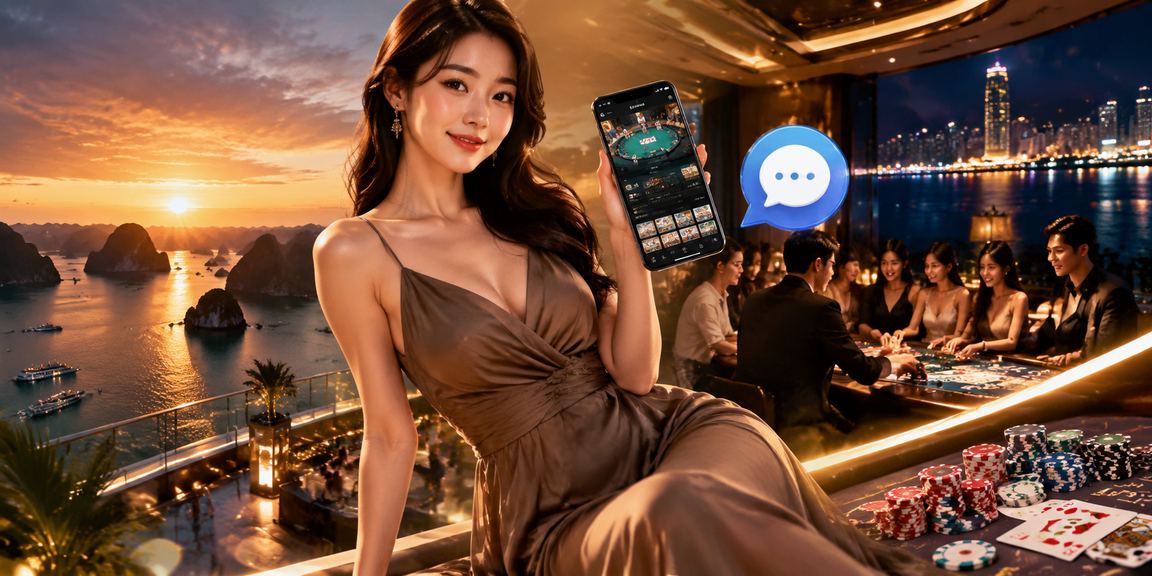 Không gian cà phê Hạ Long minh họa bảo mật dữ liệu khi chơi game bài trực tuyến